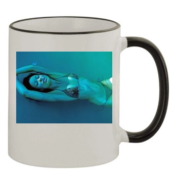 Olivia Wilde 11oz Colored Rim & Handle Mug