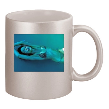 Olivia Wilde 11oz Metallic Silver Mug