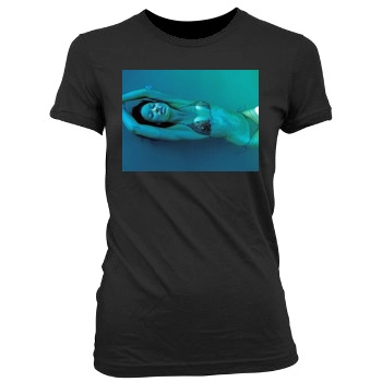 Olivia Wilde Women's Junior Cut Crewneck T-Shirt