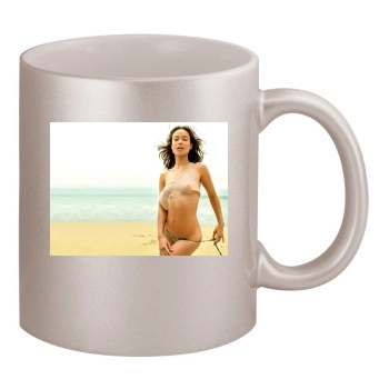 Olivia Wilde 11oz Metallic Silver Mug