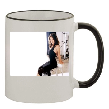 Olivia Wilde 11oz Colored Rim & Handle Mug