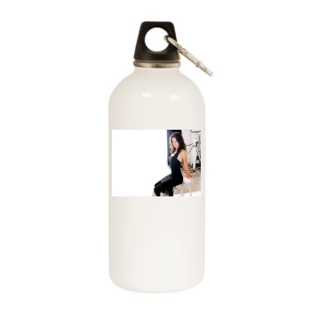 Olivia Wilde White Water Bottle With Carabiner