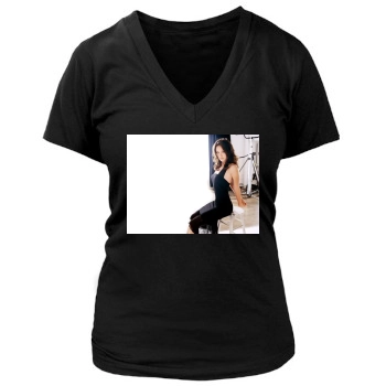 Olivia Wilde Women's Deep V-Neck TShirt