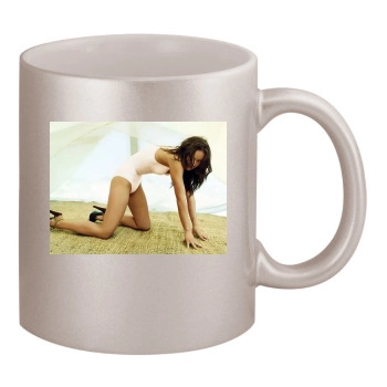 Olivia Wilde 11oz Metallic Silver Mug