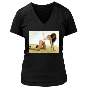 Olivia Wilde Women's Deep V-Neck TShirt