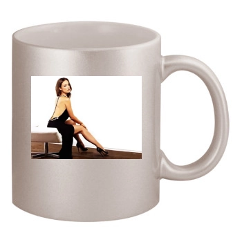 Olivia Wilde 11oz Metallic Silver Mug