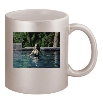 Olivia Wilde 11oz Metallic Silver Mug