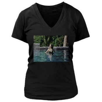 Olivia Wilde Women's Deep V-Neck TShirt