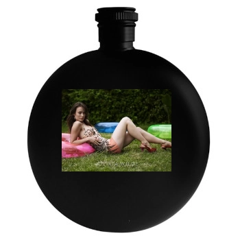 Olivia Wilde Round Flask