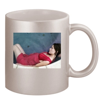 Olivia Wilde 11oz Metallic Silver Mug