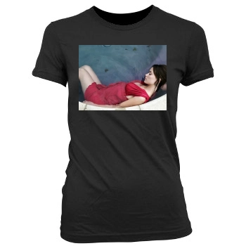 Olivia Wilde Women's Junior Cut Crewneck T-Shirt