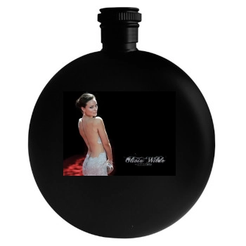 Olivia Wilde Round Flask