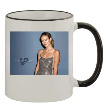 Olivia Wilde 11oz Colored Rim & Handle Mug