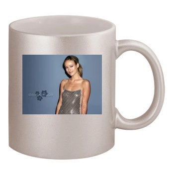 Olivia Wilde 11oz Metallic Silver Mug