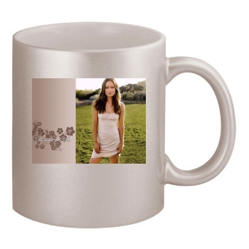 Olivia Wilde 11oz Metallic Silver Mug