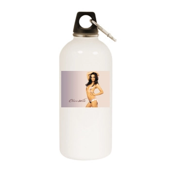 Olivia Wilde White Water Bottle With Carabiner