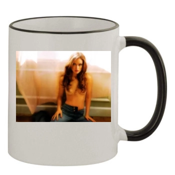 Olivia Wilde 11oz Colored Rim & Handle Mug