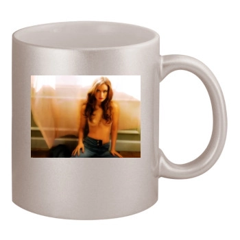 Olivia Wilde 11oz Metallic Silver Mug