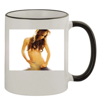 Olivia Wilde 11oz Colored Rim & Handle Mug