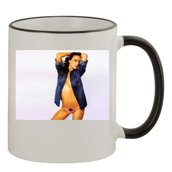 Olivia Wilde 11oz Colored Rim & Handle Mug