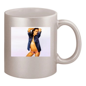 Olivia Wilde 11oz Metallic Silver Mug