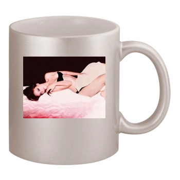 Olivia Wilde 11oz Metallic Silver Mug