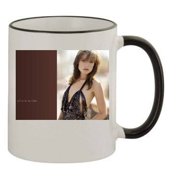 Olivia Wilde 11oz Colored Rim & Handle Mug