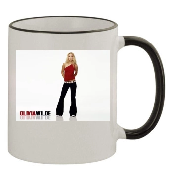 Olivia Wilde 11oz Colored Rim & Handle Mug