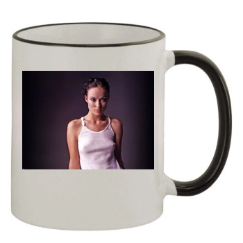 Olivia Wilde 11oz Colored Rim & Handle Mug