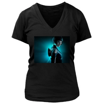 Olivia Wilde Women's Deep V-Neck TShirt