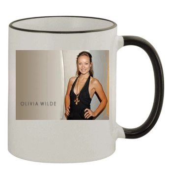 Olivia Wilde 11oz Colored Rim & Handle Mug