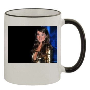 Olivia Wilde 11oz Colored Rim & Handle Mug