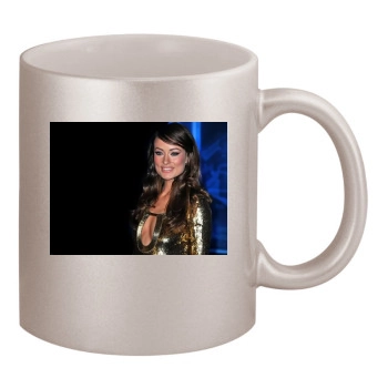 Olivia Wilde 11oz Metallic Silver Mug