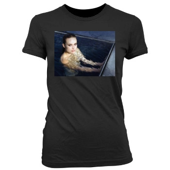 Olivia Wilde Women's Junior Cut Crewneck T-Shirt