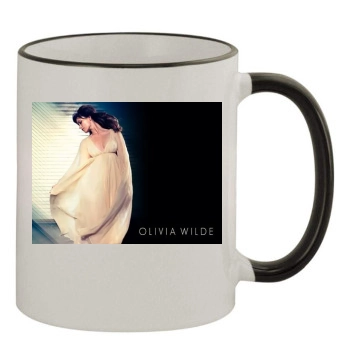 Olivia Wilde 11oz Colored Rim & Handle Mug