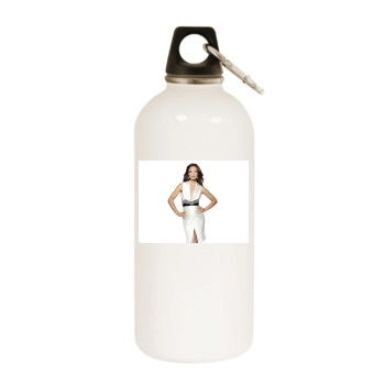 Olivia Wilde White Water Bottle With Carabiner