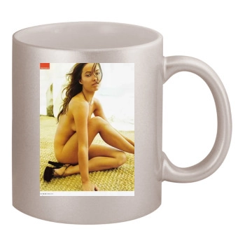 Olivia Wilde 11oz Metallic Silver Mug