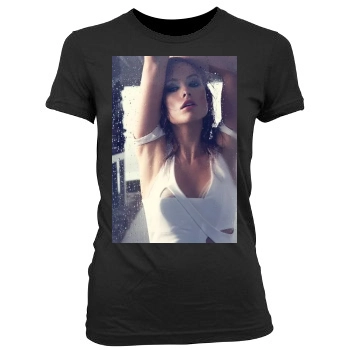 Olivia Wilde Women's Junior Cut Crewneck T-Shirt