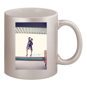 Olivia Wilde 11oz Metallic Silver Mug