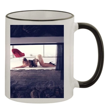 Olivia Wilde 11oz Colored Rim & Handle Mug