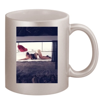 Olivia Wilde 11oz Metallic Silver Mug