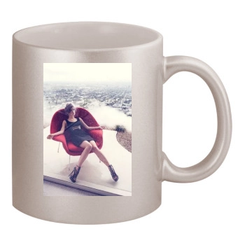 Olivia Wilde 11oz Metallic Silver Mug