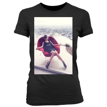 Olivia Wilde Women's Junior Cut Crewneck T-Shirt