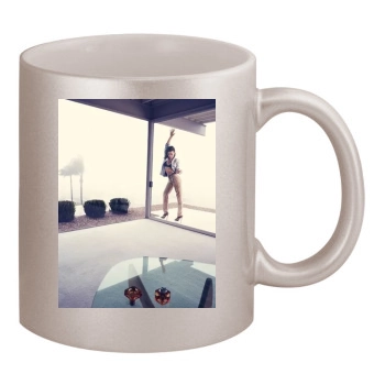 Olivia Wilde 11oz Metallic Silver Mug