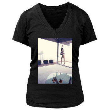 Olivia Wilde Women's Deep V-Neck TShirt