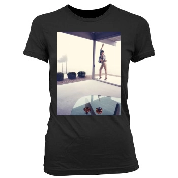 Olivia Wilde Women's Junior Cut Crewneck T-Shirt