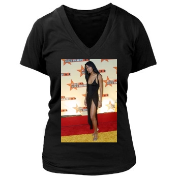 Aaliyah Women's Deep V-Neck TShirt