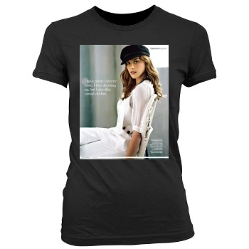 Abbie Cornish Women's Junior Cut Crewneck T-Shirt