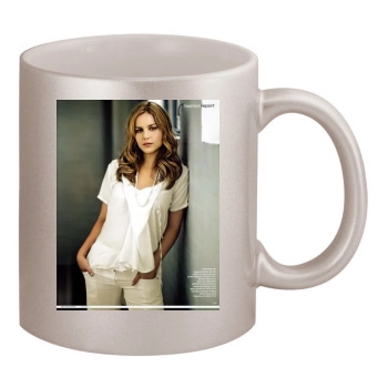 Abbie Cornish 11oz Metallic Silver Mug