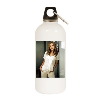 Abbie Cornish White Water Bottle With Carabiner